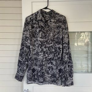 H&M Mens Medium Allover Print Shirt